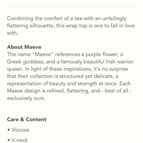 Anthropologie | Maeve | Love Note Top | Wrap Top - Picture 2 of 4